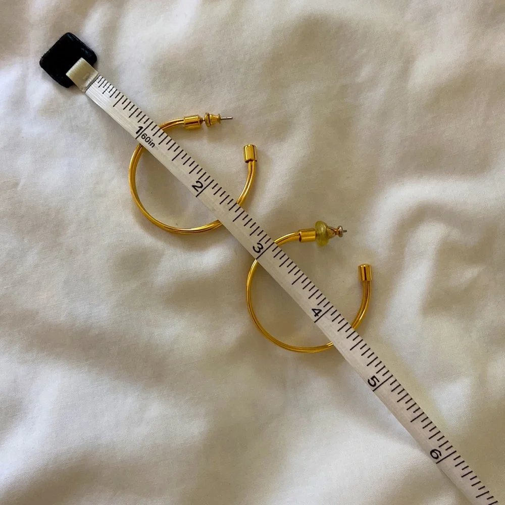 Gold Hoop Earrings - Picture 6 of 6